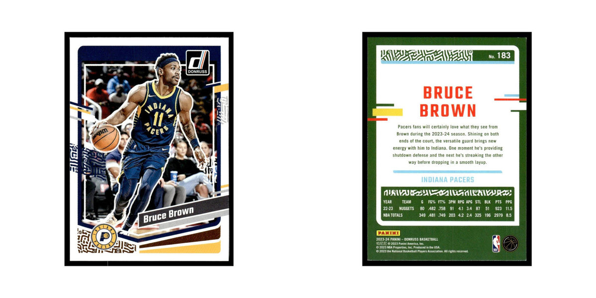 Bruce Brown 2023 Donruss #183 Indiana Pacers Basketball Card NM
