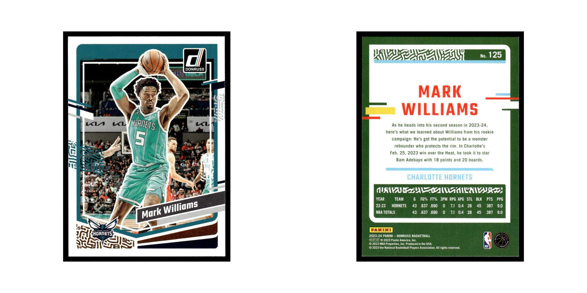 Mark Williams 2023 Donruss #125 Charlotte Hornets Basketball Card NM
