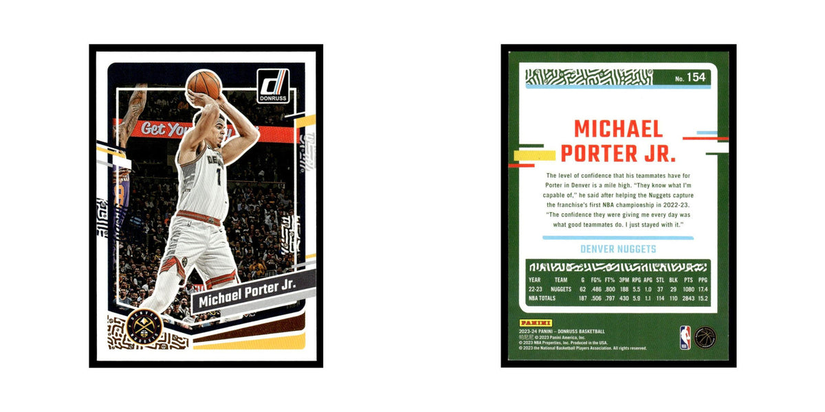 Michael Porter Jr. 2023 Donruss #154 Denver Nuggets Basketball Card NM