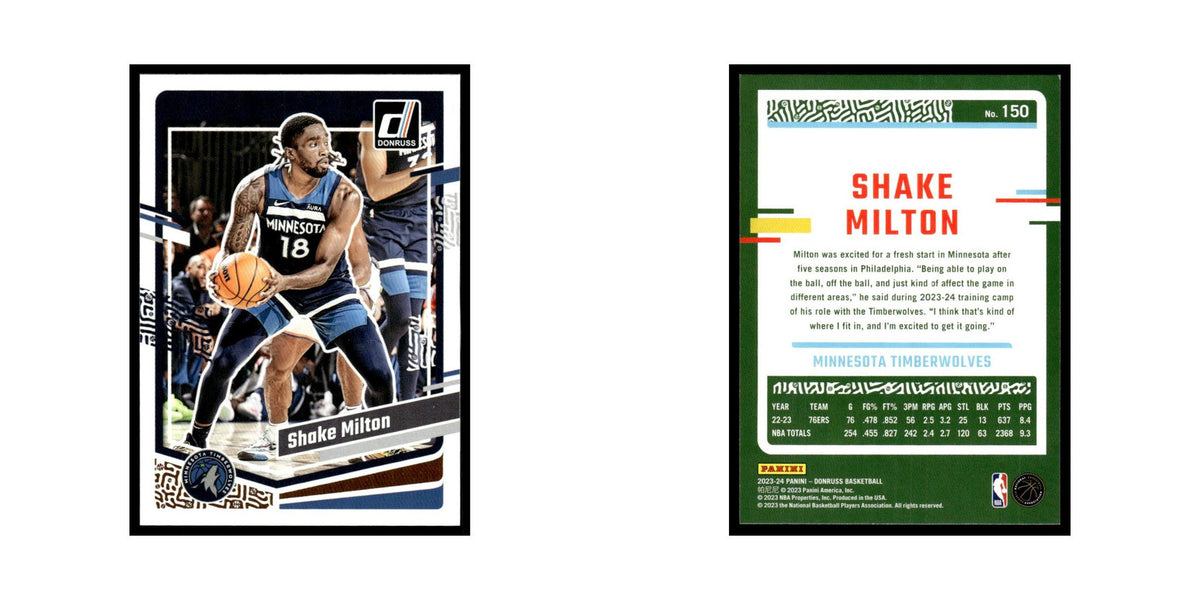 Shake Milton 2023 Donruss #150 Minnesota Timberwolves Basketball Card NM