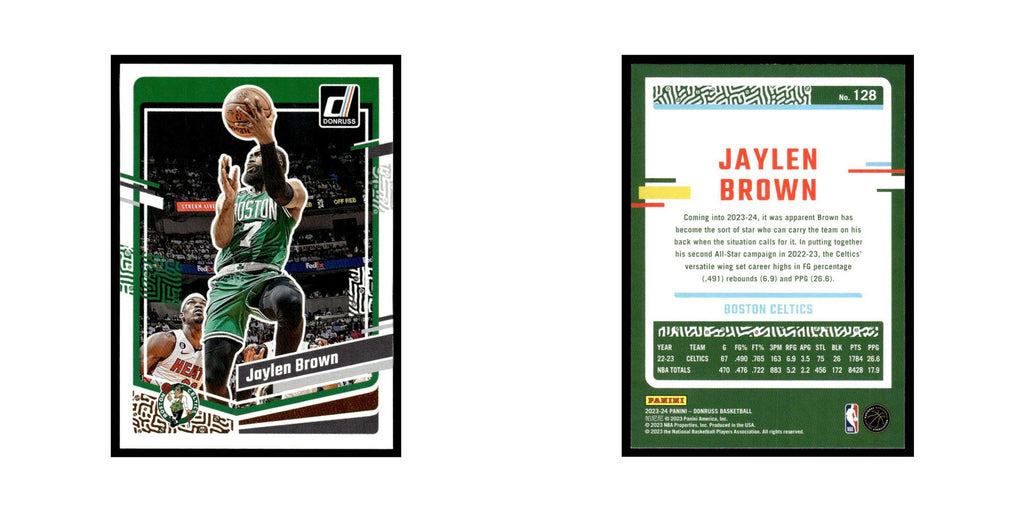 Jaylen Brown 2023 Donruss #128 Boston Celtics Basketball Card NM