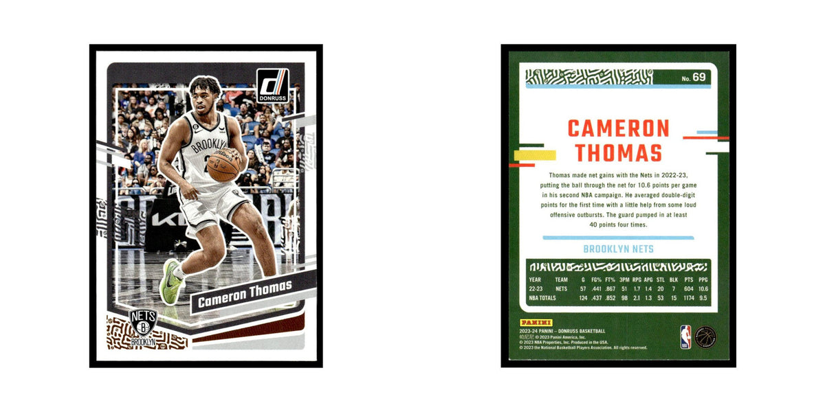 Cameron Thomas 2023 Donruss #69 Brooklyn Nets Basketball Card NM