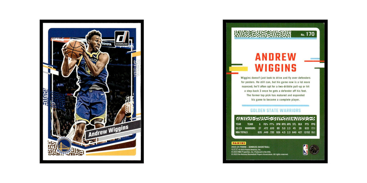 Andrew Wiggins 2023 Donruss #170 Golden State Warriors Basketball Card NM