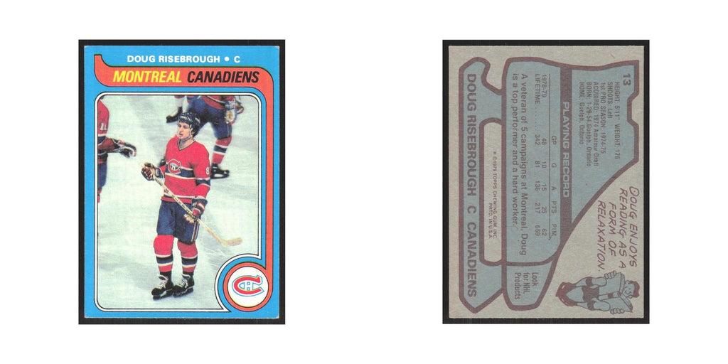 1979 Topps Doug Risebrough Montreal Canadiens #13