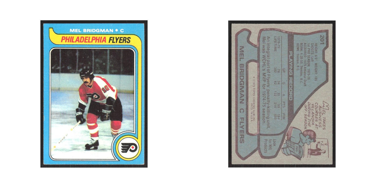1979 Topps Mel Bridgman Philadelphia Flyers #201