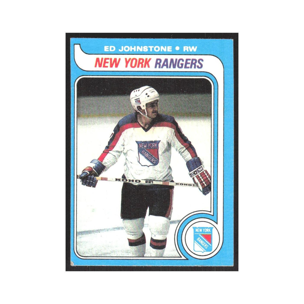 1979 Topps Ed Johnstone RC New York Rangers #179