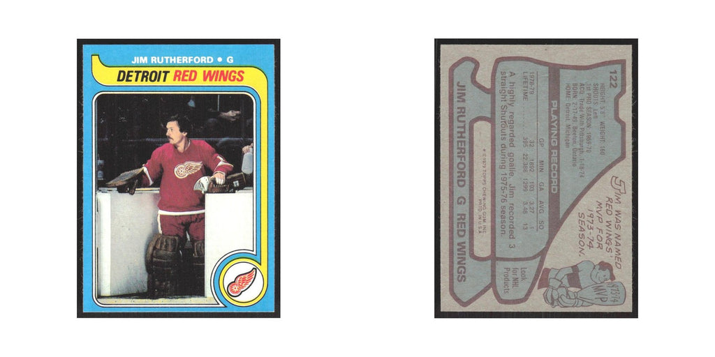 1979 Topps Jim Rutherford Detroit Red Wings #122