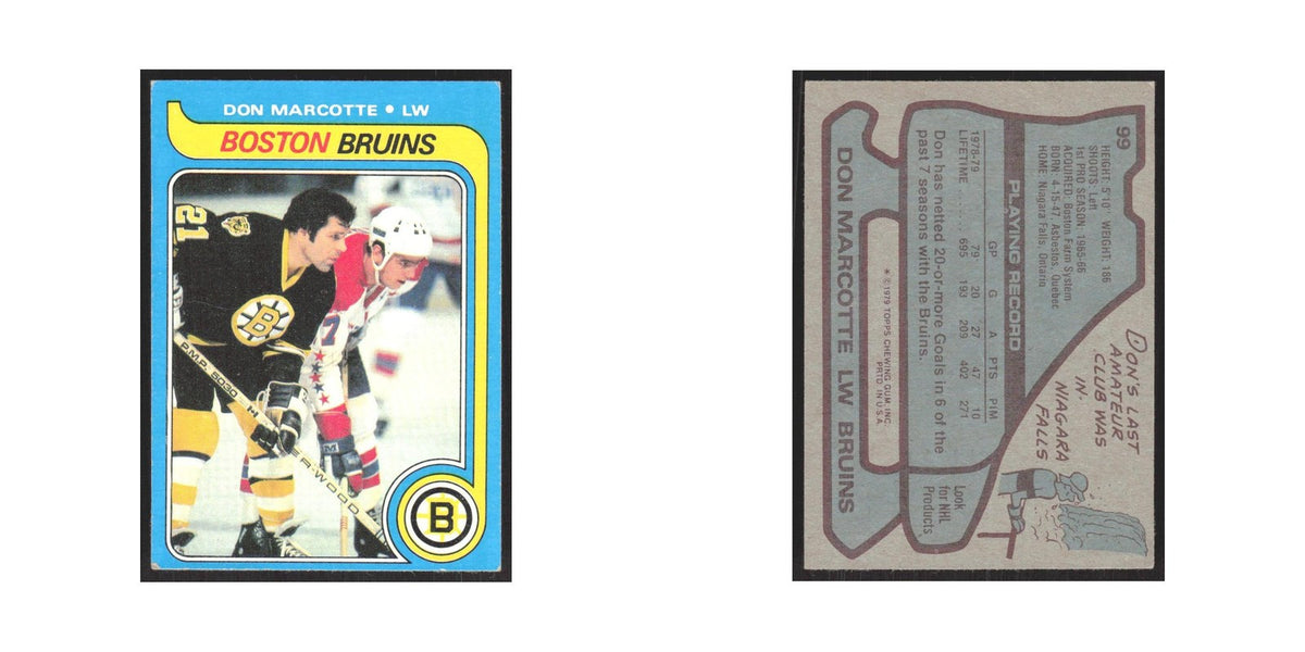 1979 Topps Don Marcotte Boston Bruins #99