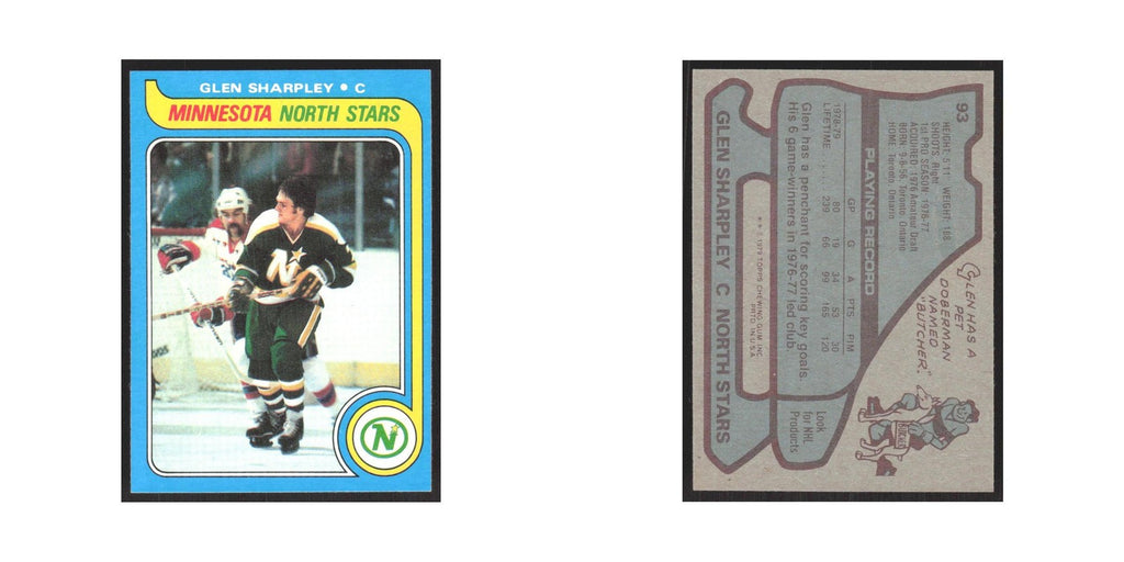 1979 Topps Glen Sharpley Minnesota North Stars #93