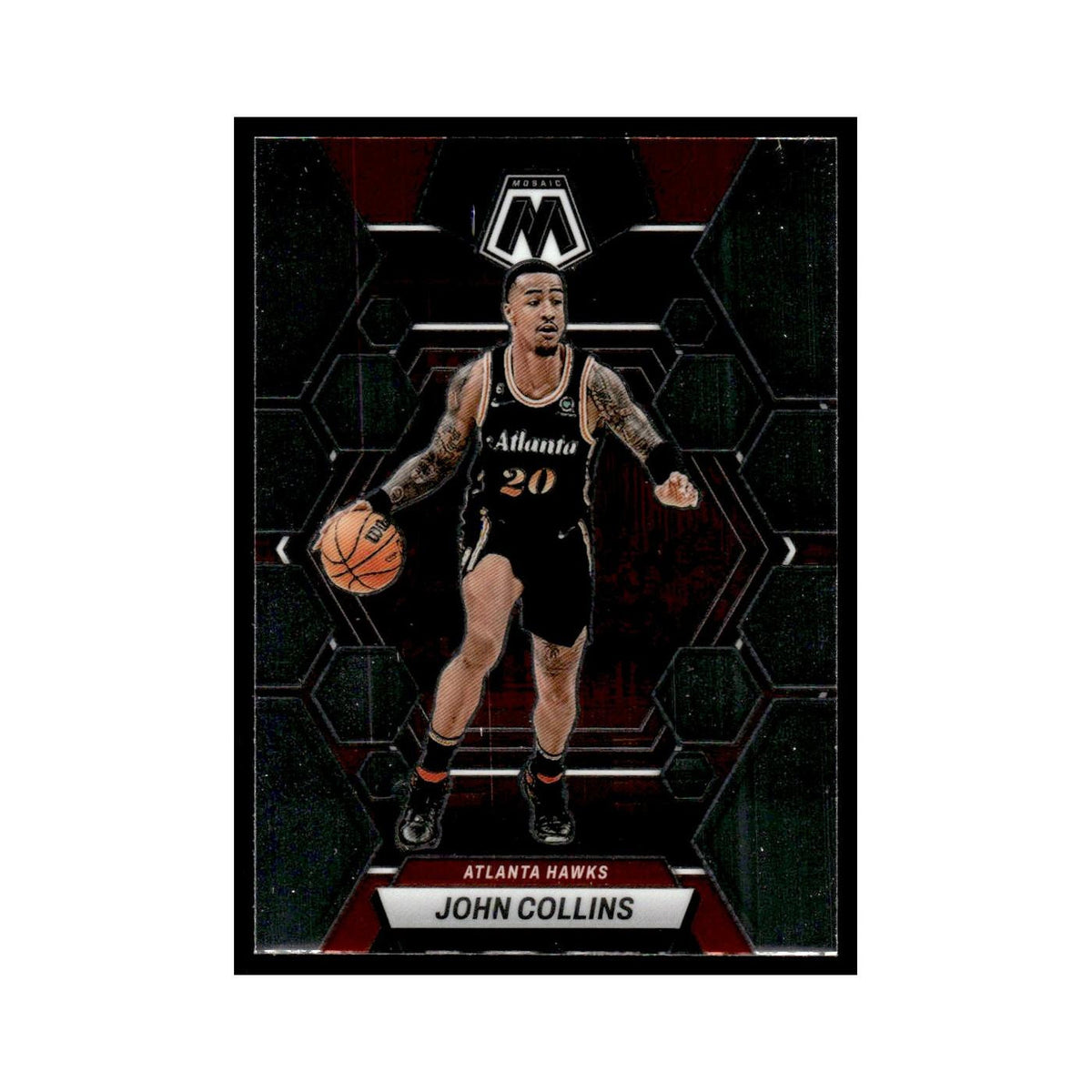 John Collins 2022 Panini Mosaic #145 Atlanta Hawks Basketball Card NM