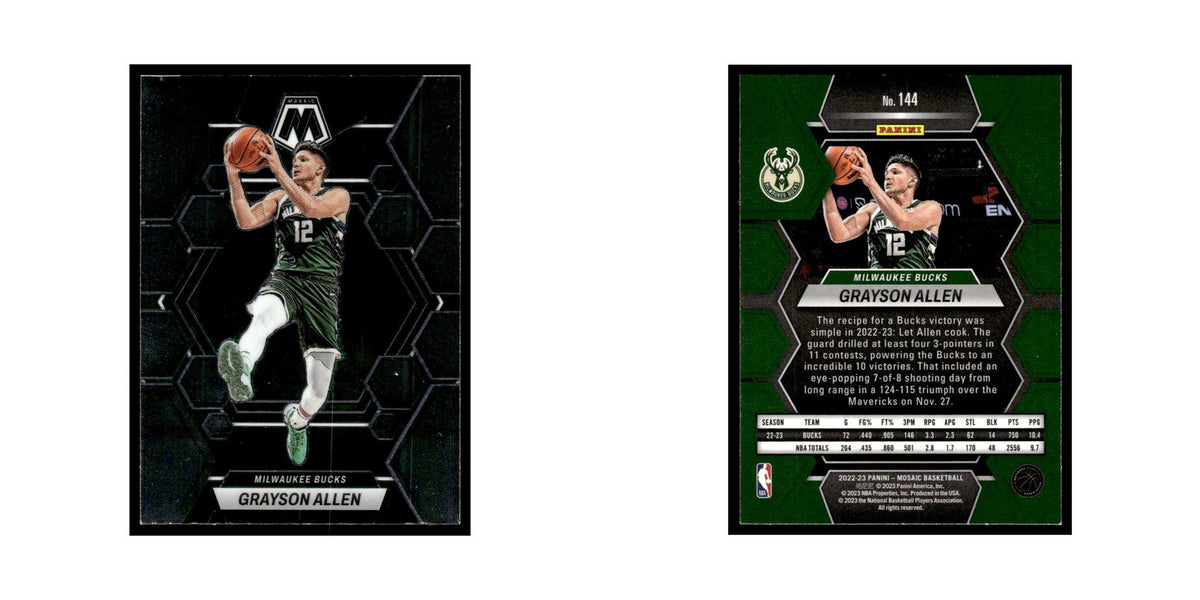 Grayson Allen 2022 Panini Mosaic #144 Milwaukee Bucks Basketball Card NM