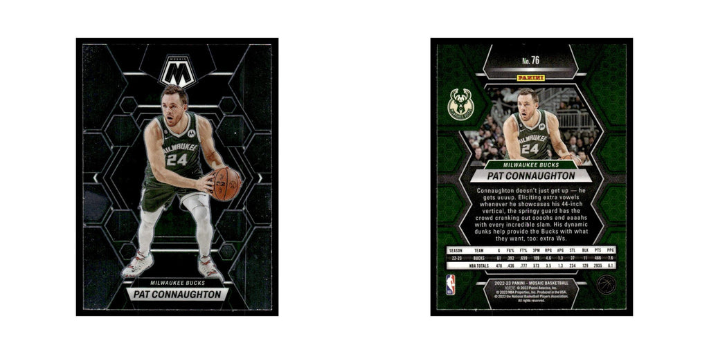 Pat Connaughton 2022 Panini Mosaic #76 Milwaukee Bucks Basketball Card NM