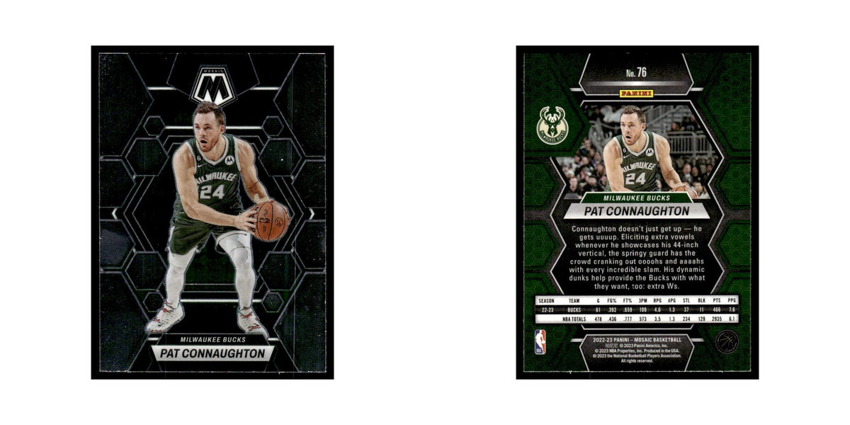Pat Connaughton 2022 Panini Mosaic #76 Milwaukee Bucks Basketball Card NM