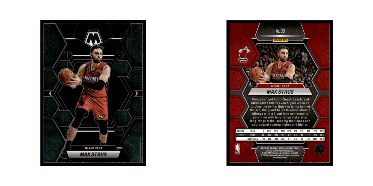 Max Strus 2022 Panini Mosaic #99 Miami Heat Basketball Card NM