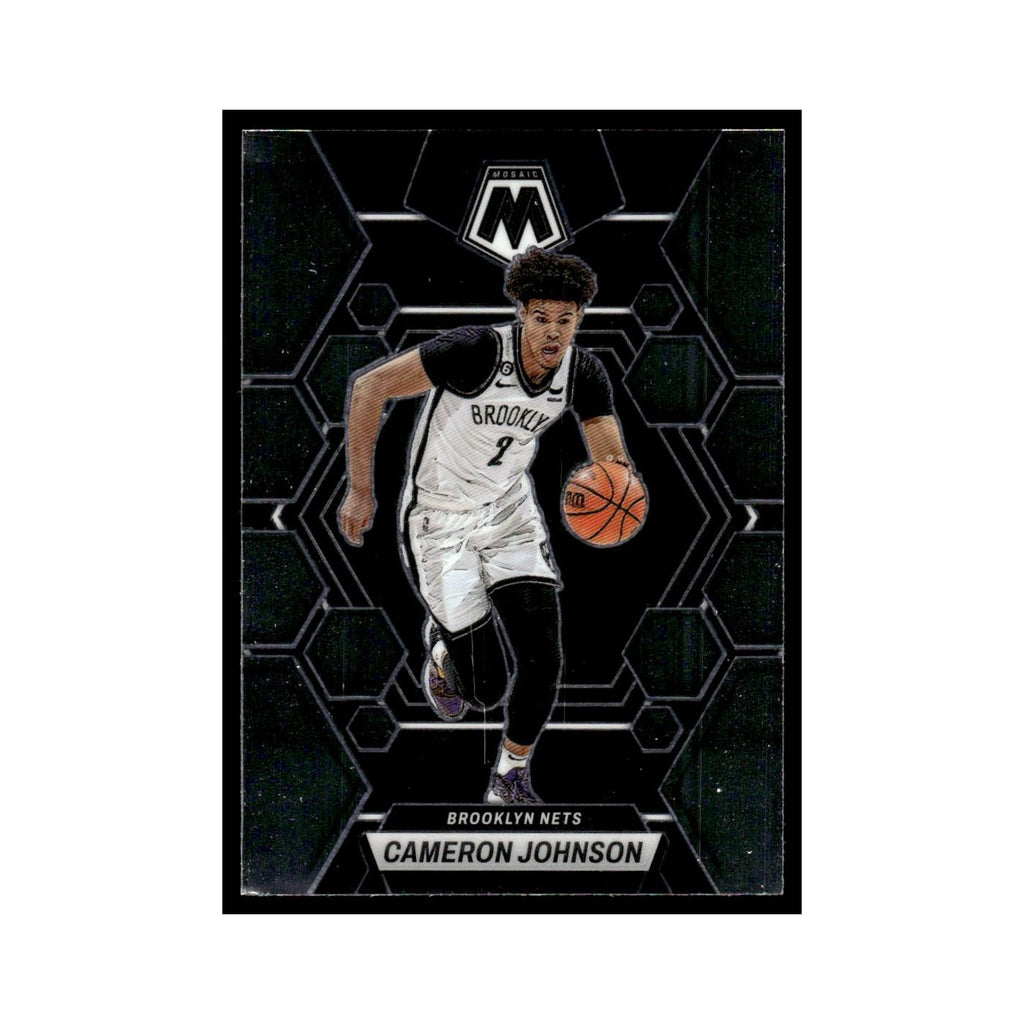 Cameron Johnson 2022 Panini Mosaic #14 Brooklyn Nets Basketball Card NM