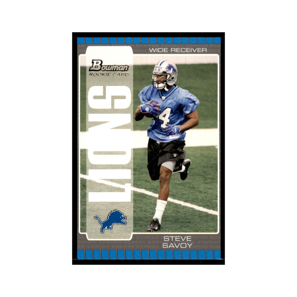 2005 Bowman Steve Savoy RC Football Cards #224