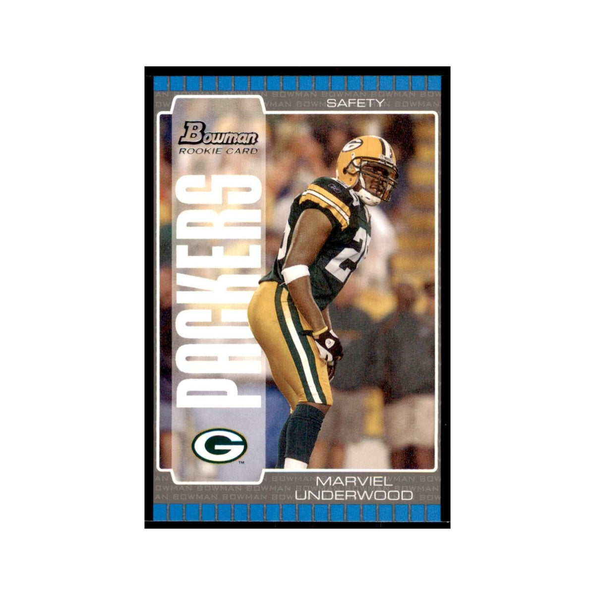 2005 Bowman Marviel Underwood RC Football Cards #273