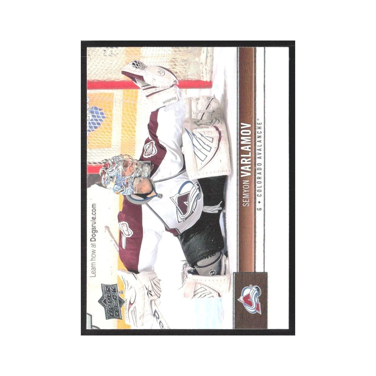 2013 Upper Deck Semyon Varlamov Colorado Avalanche #46