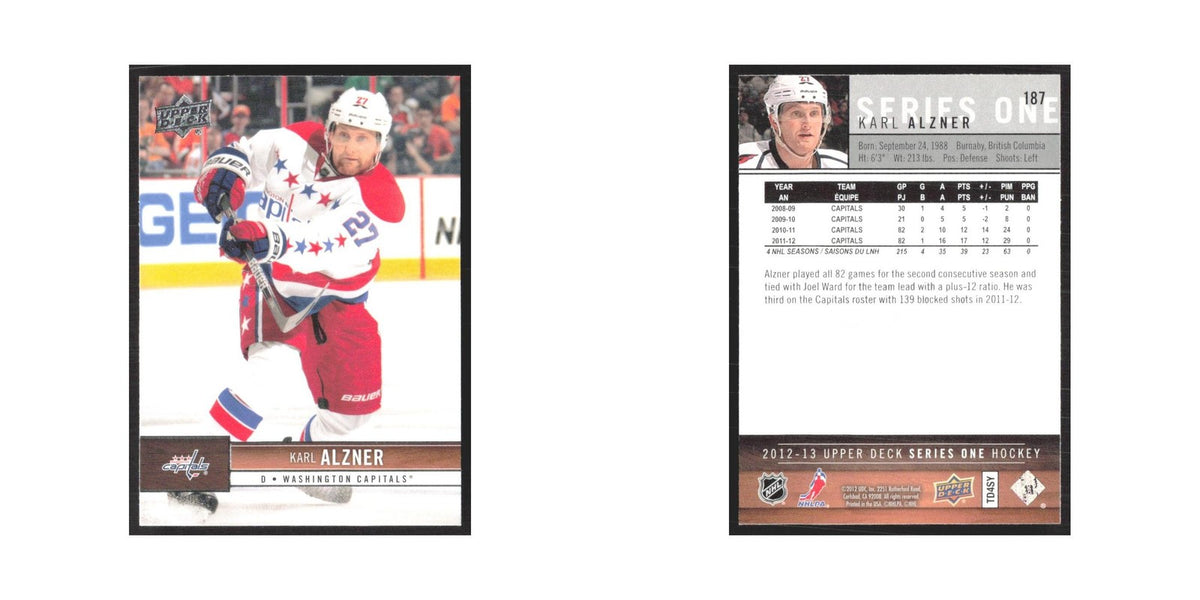 2012 Upper Deck Karl Alzner Washington Capitals #187