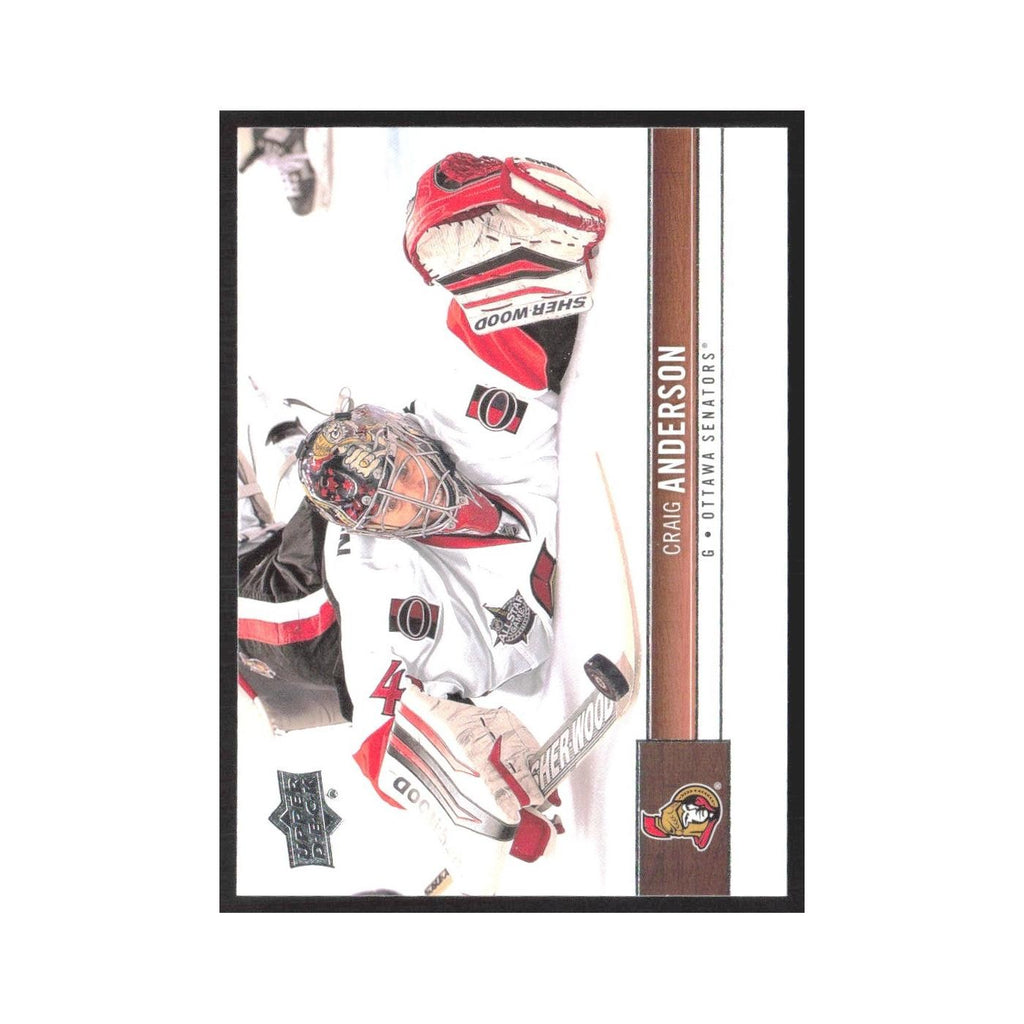2012 Upper Deck Craig Anderson Ottawa Senators/Montreal Canadiens #126