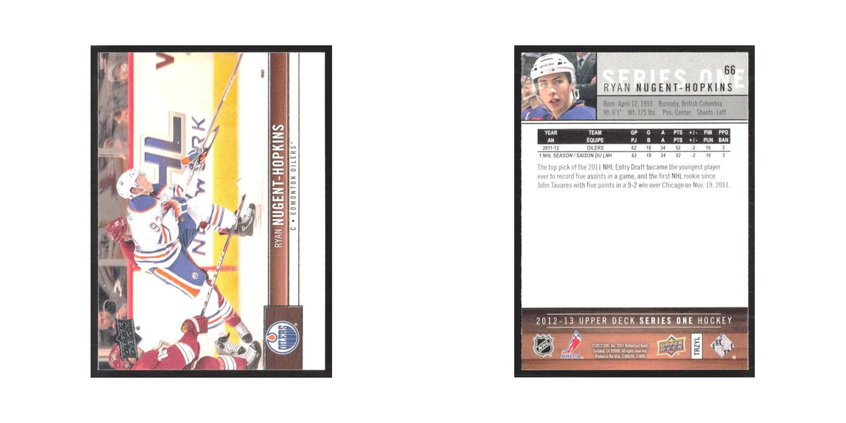 2012 Upper Deck Ryan Nugent-Hopkins Edmonton Oilers #66