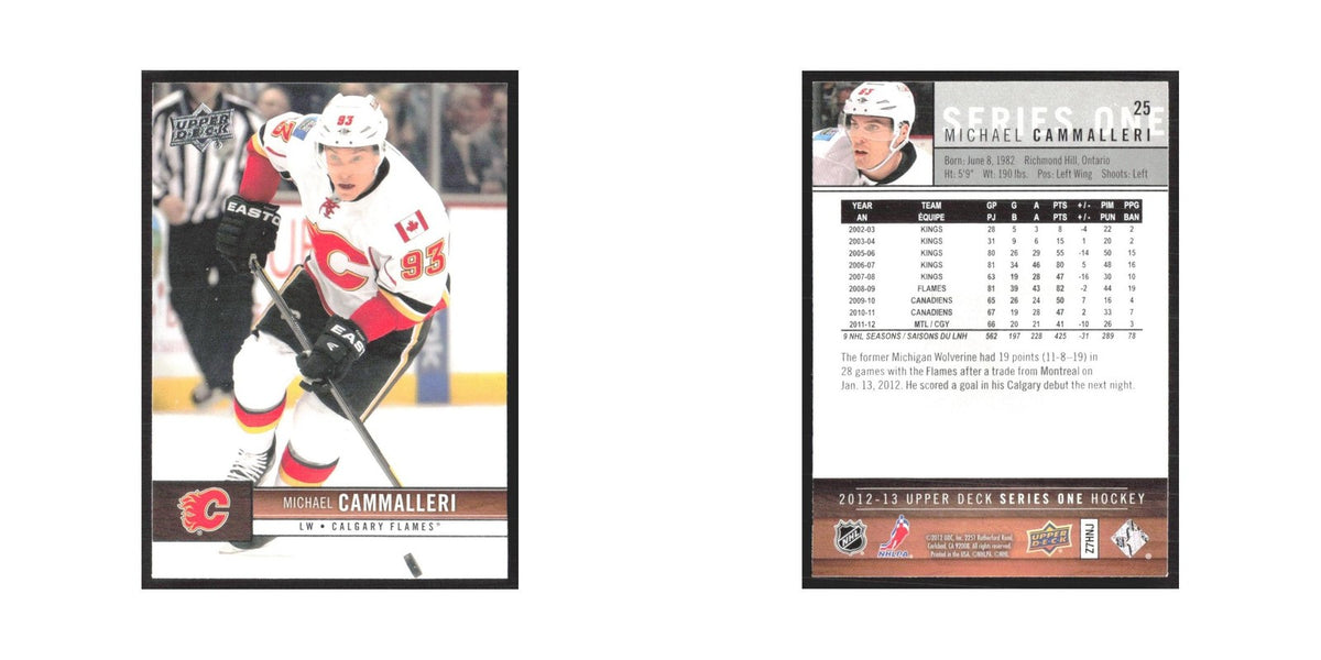 2012 Upper Deck Mike Cammalleri Calgary Flames #25