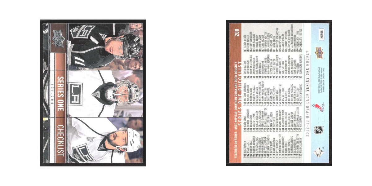 2012 Upper Deck Checklist Series One #200