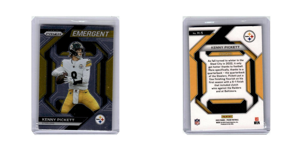 Kenny Pickett 2023 Panini Prizm Emergent #H5 Pittsburgh Steelers NM