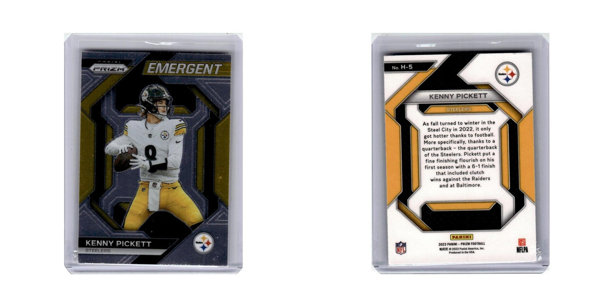 Kenny Pickett 2023 Panini Prizm Emergent #H5 Pittsburgh Steelers NM