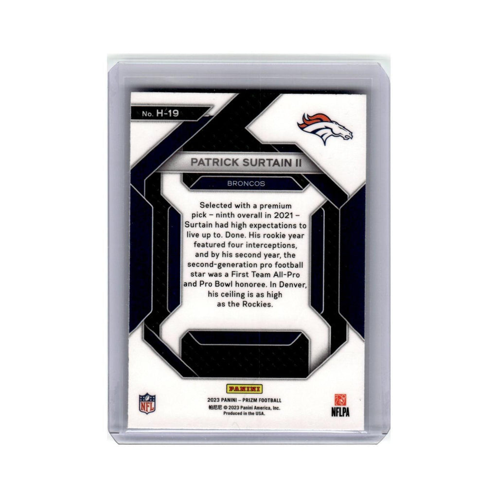 Patrick Surtain II 2023 Panini Prizm Emergent #H19 Denver Broncos NM