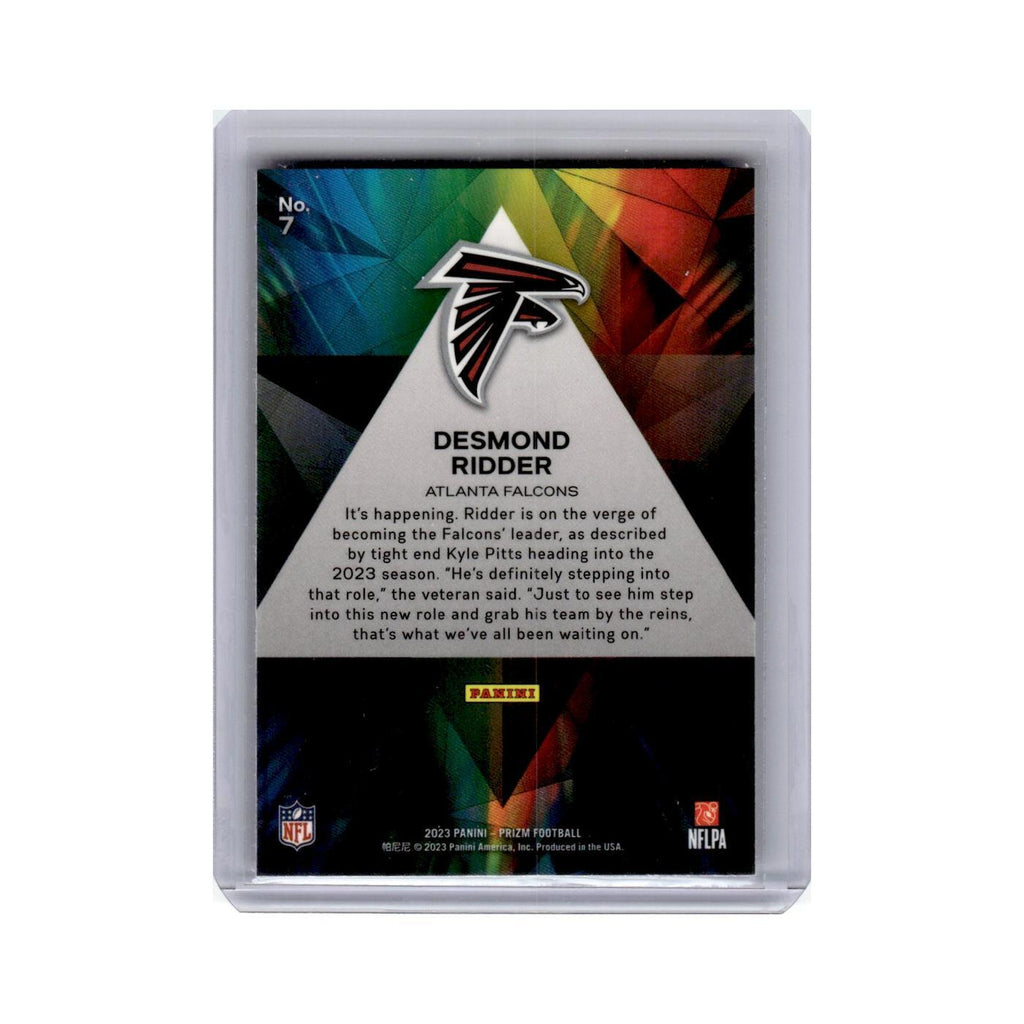 Desmond Ridder 2023 Panini Prizm Prizmatic #7 Atlanta Falcons Football Card NM