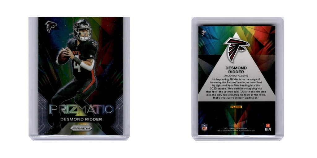 Desmond Ridder 2023 Panini Prizm Prizmatic #7 Atlanta Falcons Football Card NM