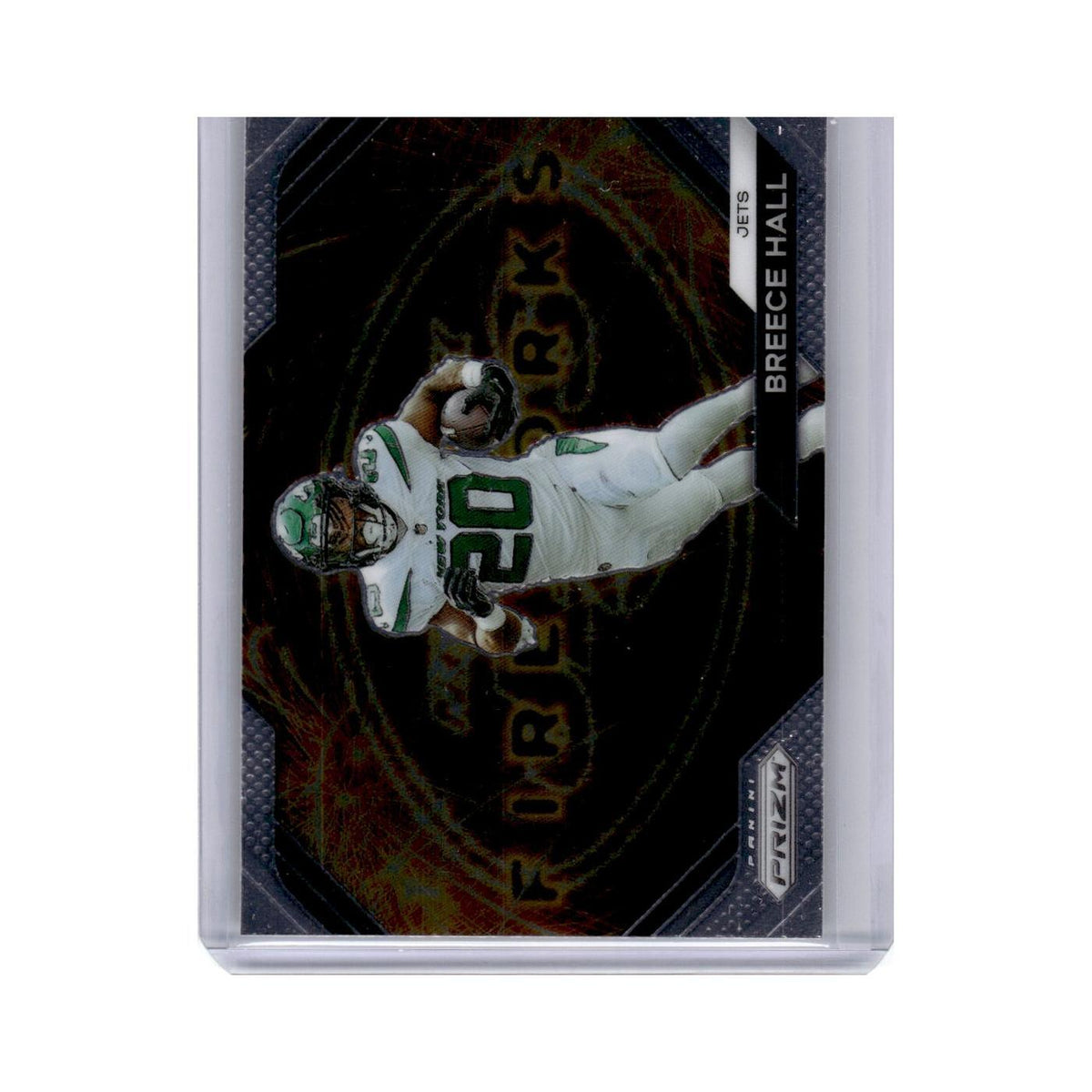 Breece Hall 2023 Panini Prizm Fireworks #F19 New York Jets Football Card NM