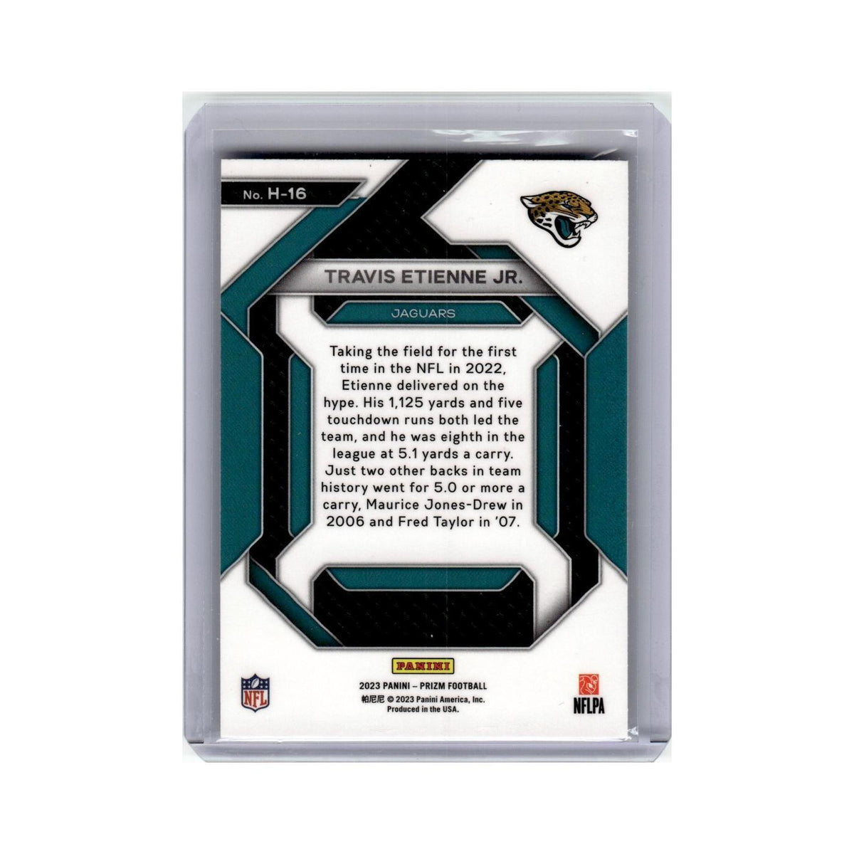 Travis Etienne Jr. 2023 Panini Prizm Emergent #H16 Jacksonville Jaguars NM