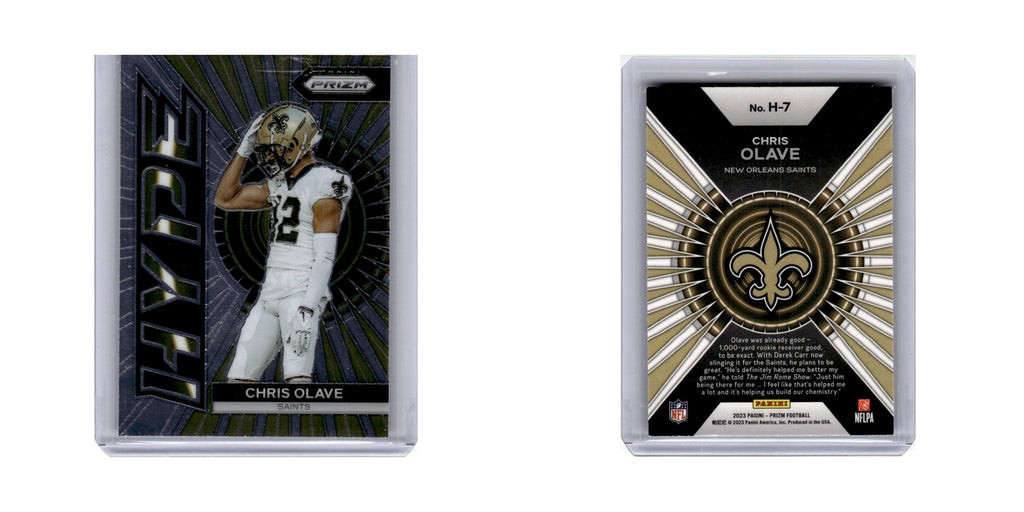 Chris Olave 2023 Panini Prizm Hype #H7 New Orleans Saints Football Card NM