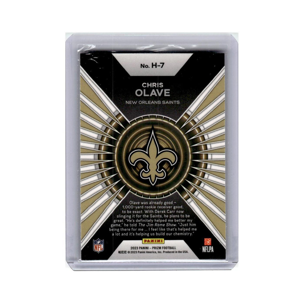 Chris Olave 2023 Panini Prizm Hype #H7 New Orleans Saints Football Card NM