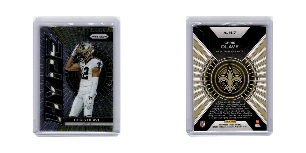 Chris Olave 2023 Panini Prizm Hype #H7 New Orleans Saints Football Card NM