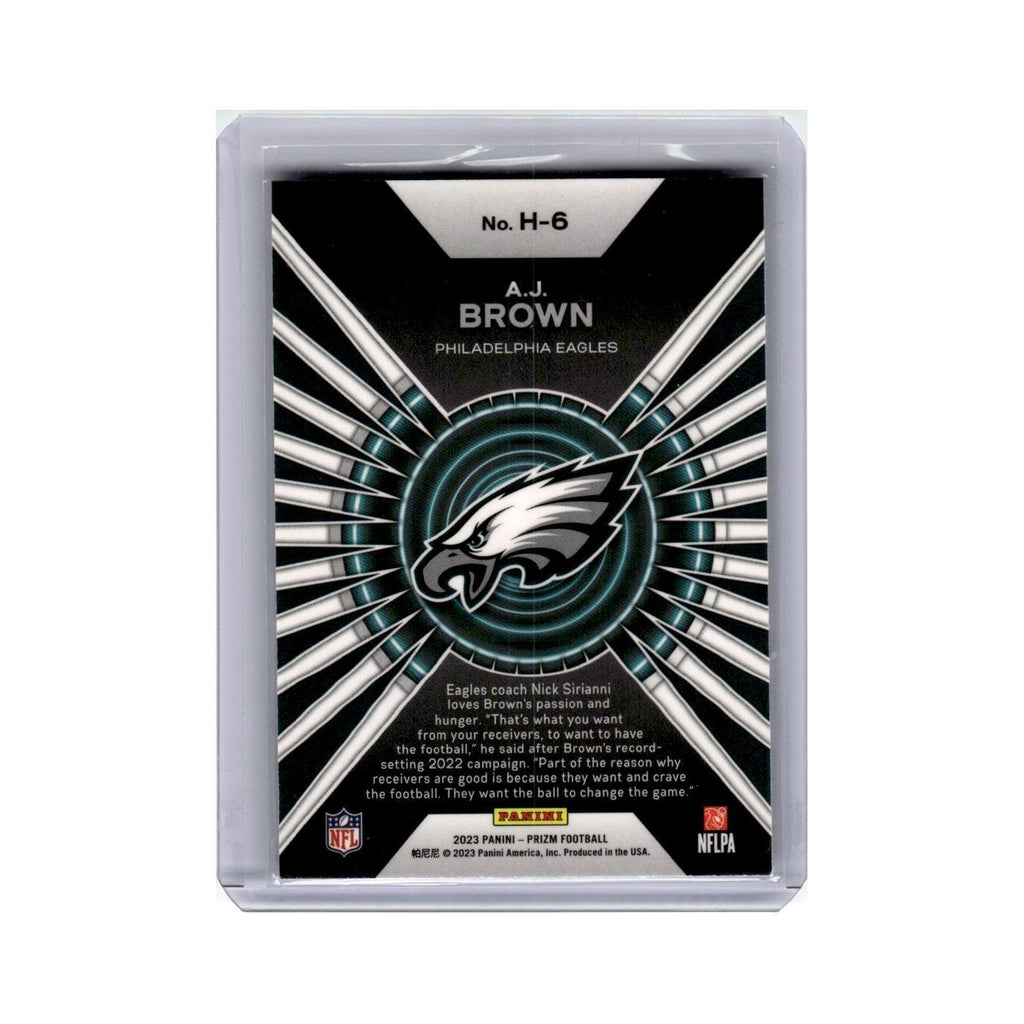 A.J. Brown 2023 Panini Prizm Hype #H6 Philadelphia Eagles Football Card NM