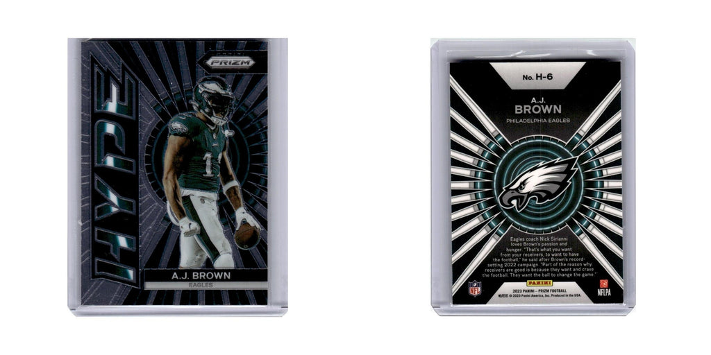A.J. Brown 2023 Panini Prizm Hype #H6 Philadelphia Eagles Football Card NM