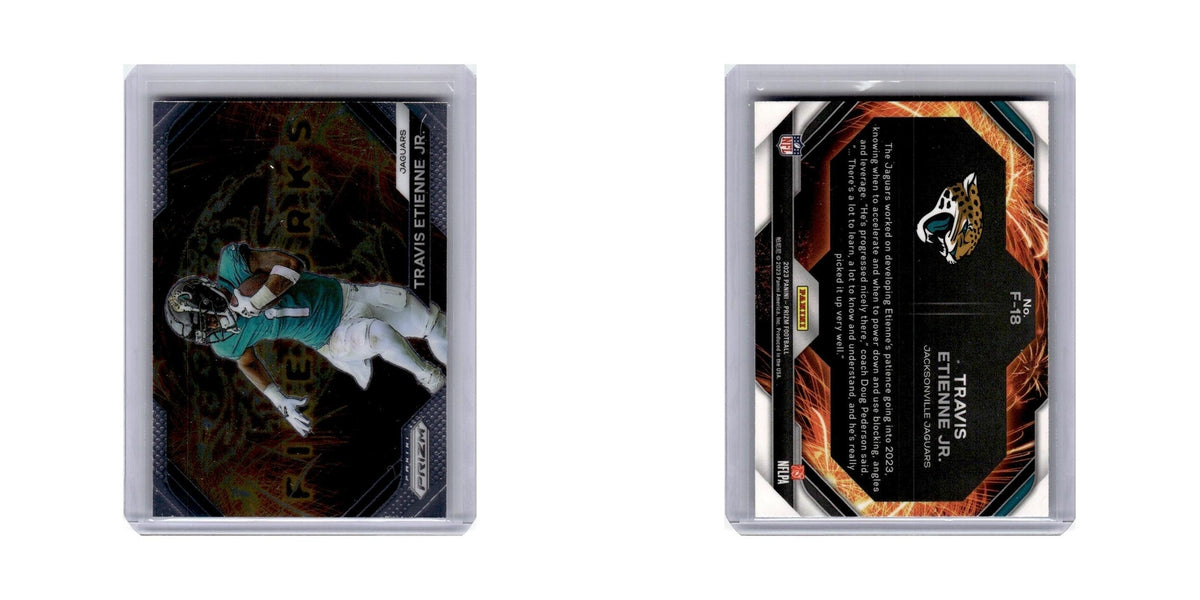 Travis Etienne Jr. 2023 Panini Prizm Fireworks #F18 Jacksonville Jaguars NM