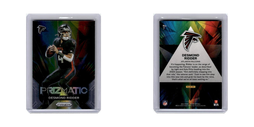 Desmond Ridder 2023 Panini Prizm Prizmatic #7 Atlanta Falcons Football Card NM