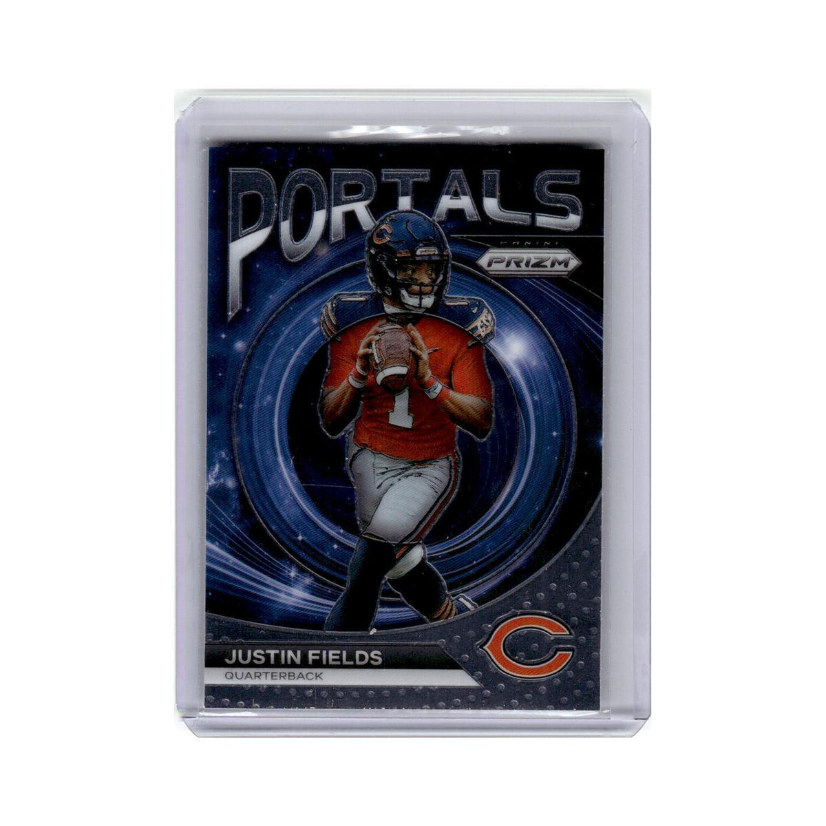 Justin Fields 2023 Panini Prizm Portals #PO7 Chicago Bears Football Card NM
