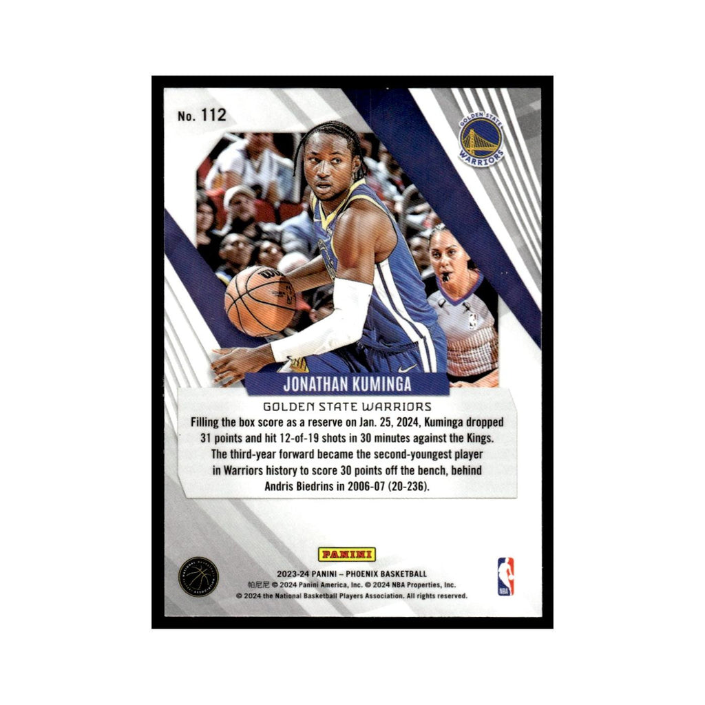 Jonathan Kuminga 2023 Panini Phoenix #112 Golden State Warriors NM