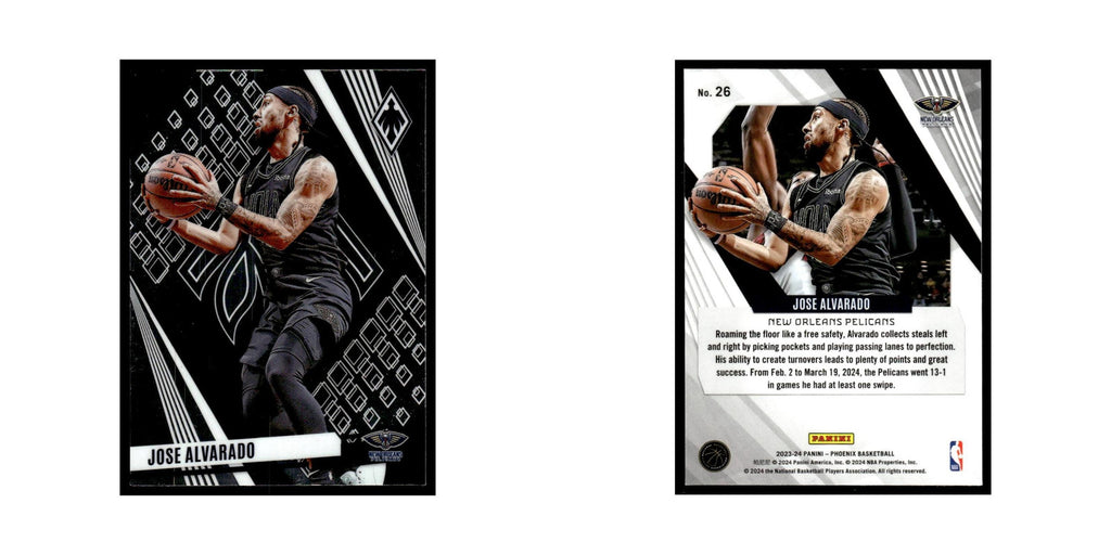 Jose Alvarado 2023 Panini Phoenix #26 New Orleans Pelicans Basketball Card NM