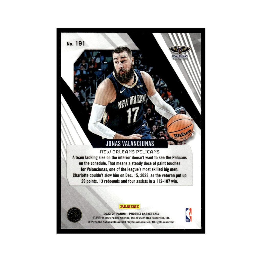 Jonas Valanciunas 2023 Panini Phoenix #191 New Orleans Pelicans NM