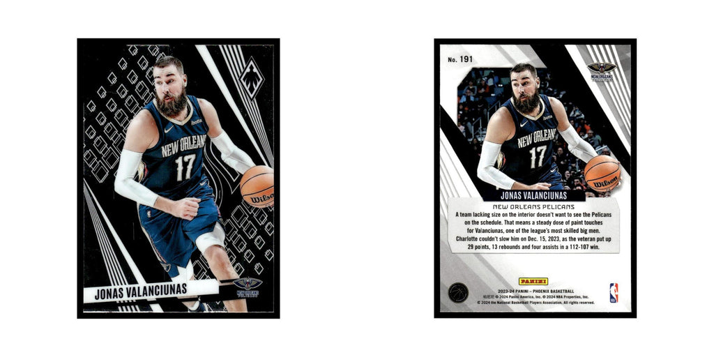 Jonas Valanciunas 2023 Panini Phoenix #191 New Orleans Pelicans NM