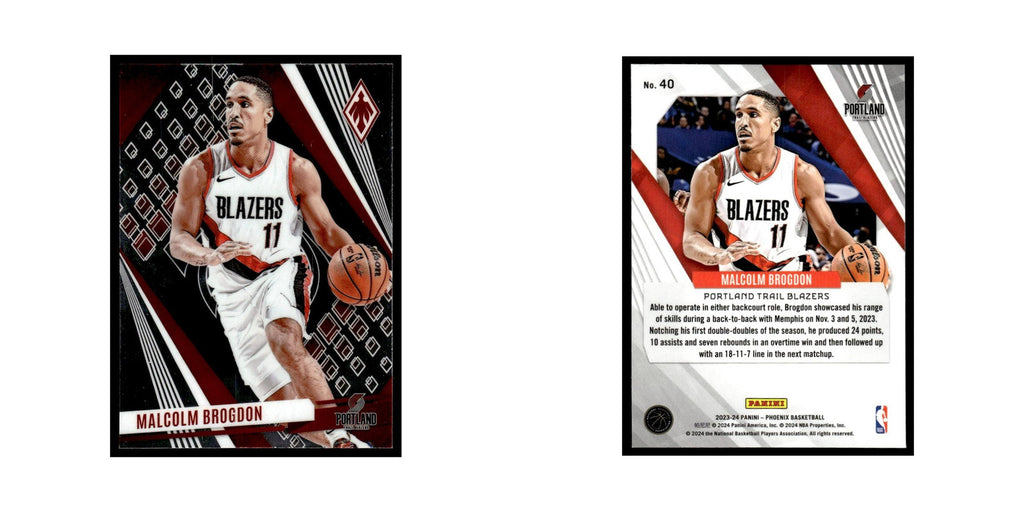 Malcolm Brogdon 2023 Panini Phoenix #40 Portland Trail Blazers NM