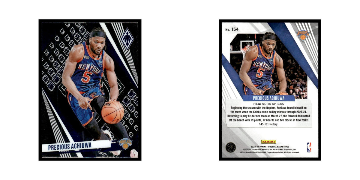 Precious Achiuwa 2023 Panini Phoenix #154 New York Knicks Basketball Card NM