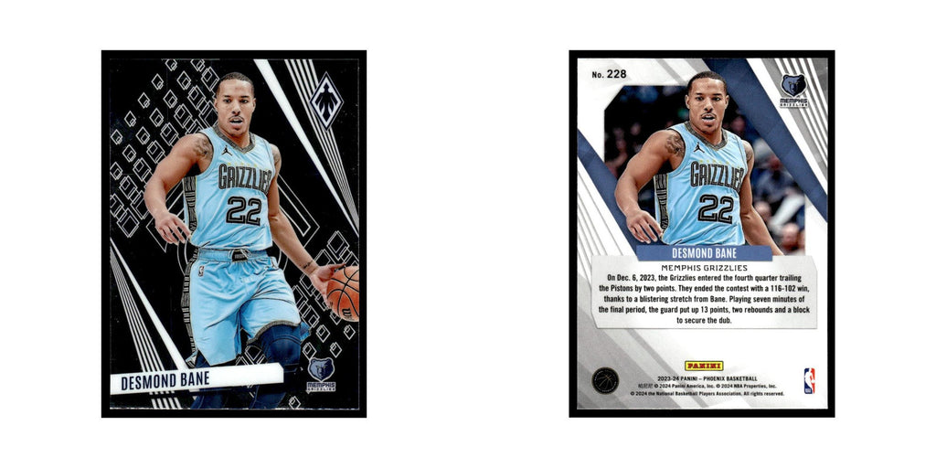 Desmond Bane 2023 Panini Phoenix #228 Memphis Grizzlies Basketball Card NM