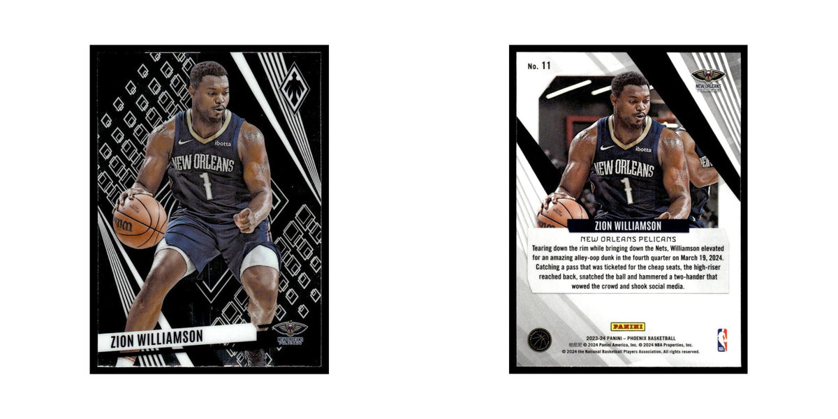 Zion Williamson 2023 Panini Phoenix #11 New Orleans Pelicans Basketball Card NM